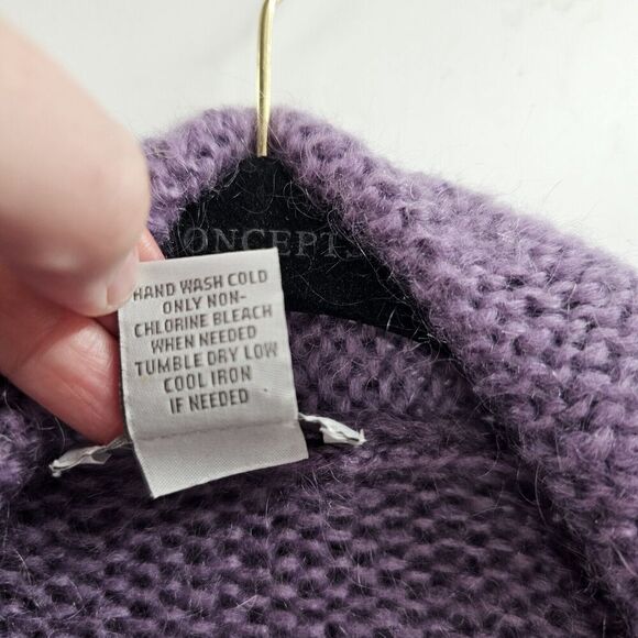 SOFT SURROUNDINGS Cardigan Medium Sweater Wool Mohair Chunky Telluride Long - Picture 9 of 10